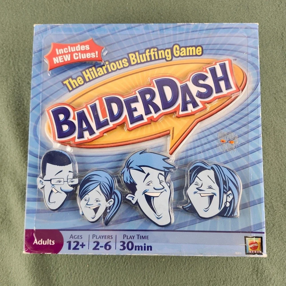 Balderdash Board Game The Hilarious Bluffing Game 2009 Mattel Adult Game